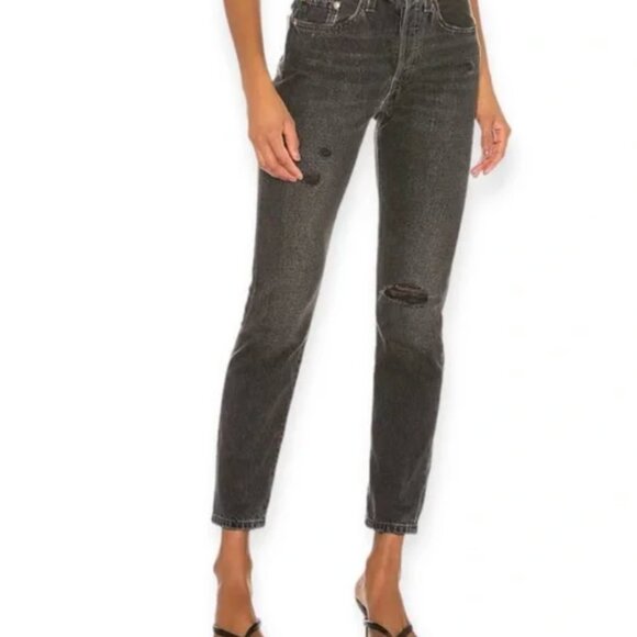 Levi's Black 501's Skinny jeans - Picture 2 of 7